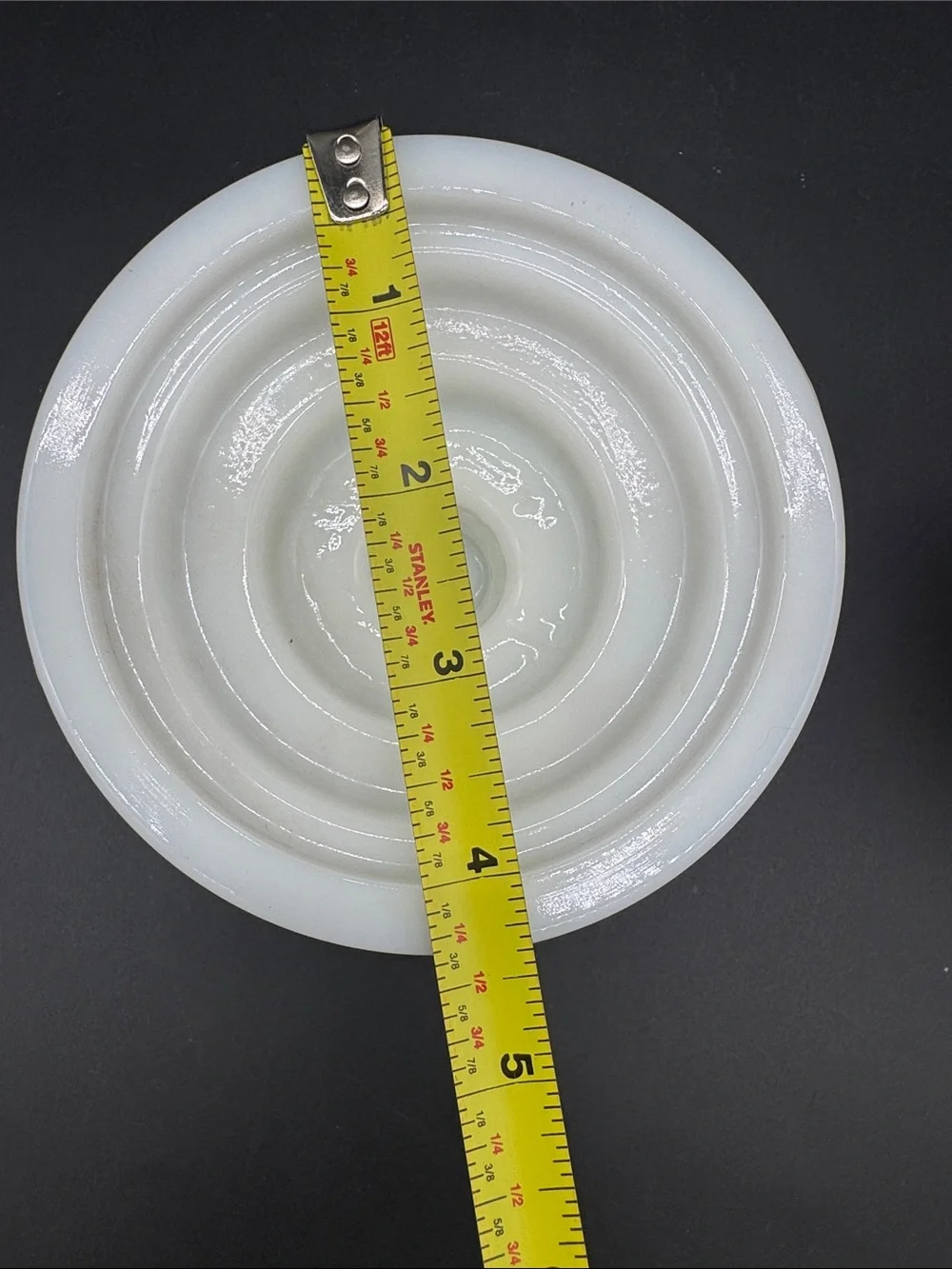 Vintage Milk Glass Pillar Taper Candle Holder Pair EUC